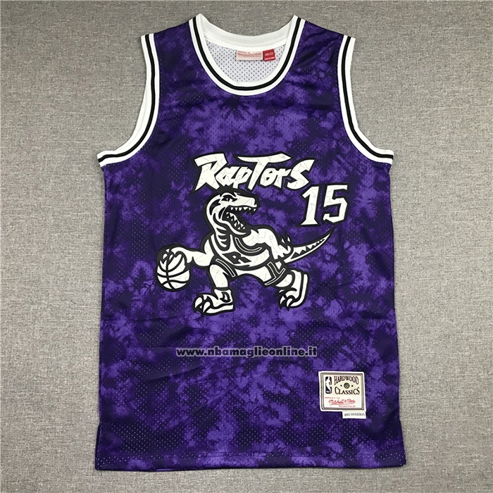 Maglia Toronto Raptors Vince Carter #15 Galaxy Viola